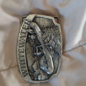 "Whitewater" belt buckle